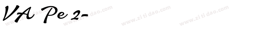 VA Pe 2字体转换